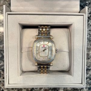 Michele Caber Isle Two-Tone 32mm Diamond Dial